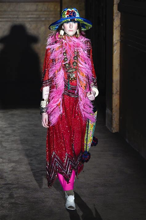 gucci spring summer 2019 tweed dress|Gucci fashion show 2023.